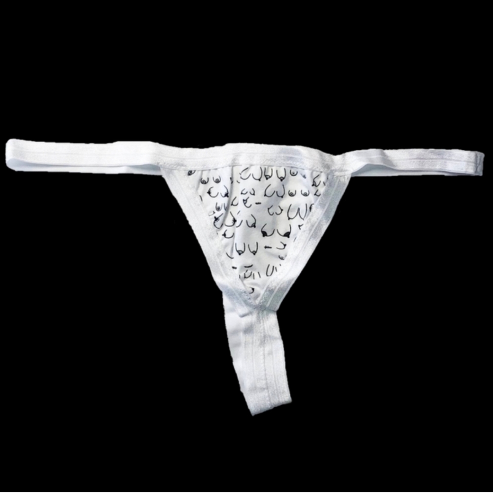 NEW Hey Mavens knife print triangle thong large